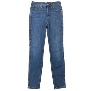Madewell 10" High-Rise Skinny Jeans Women's 26 Medium Wash Blue Stretch